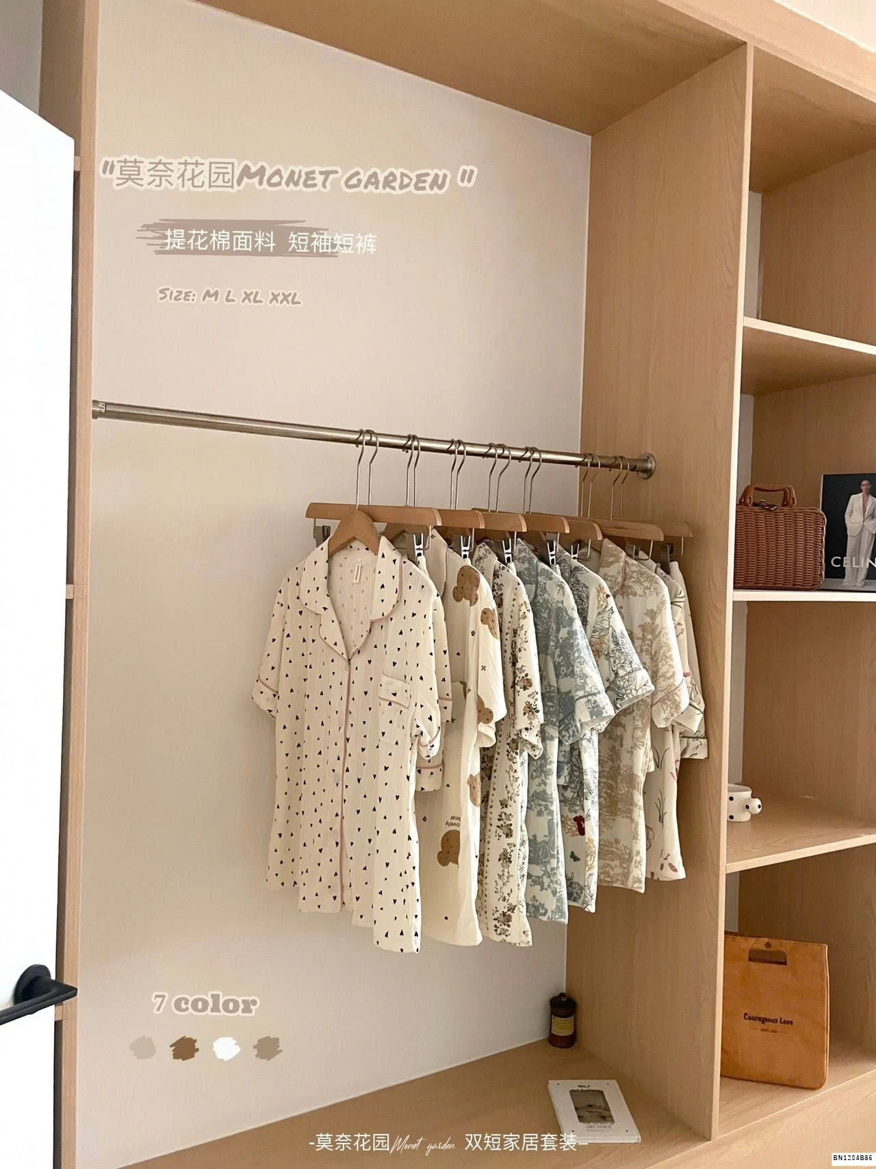 BỘ PIJAMA CỘC TAY NỮ