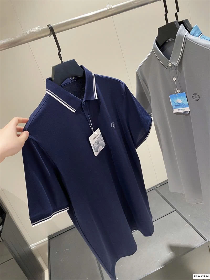 ÁO POLO VIỀN KẺ BASIC CHO NAM