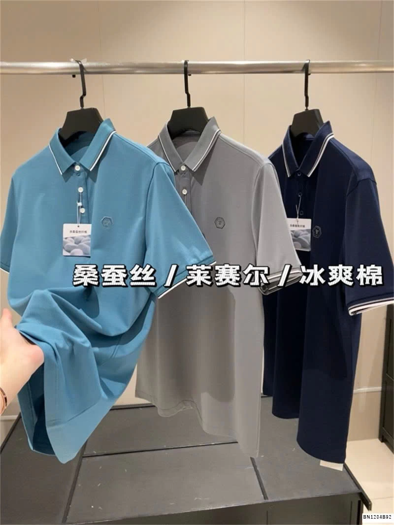 ÁO POLO VIỀN KẺ BASIC CHO NAM