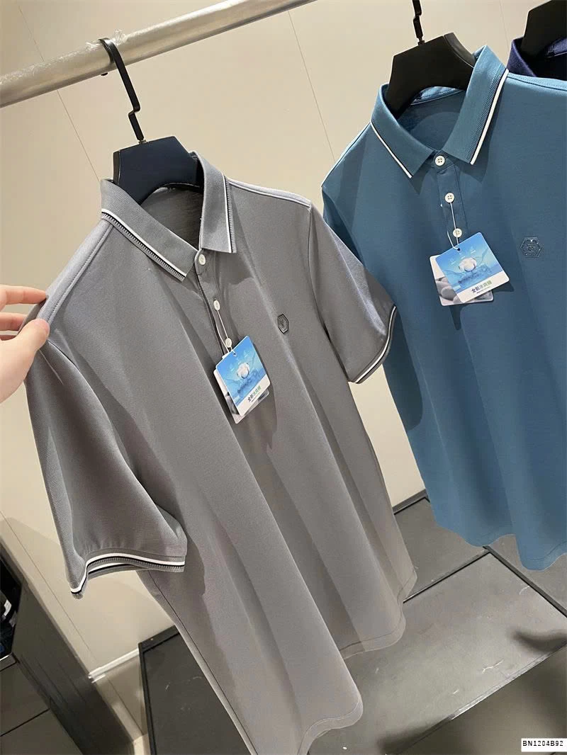 ÁO POLO VIỀN KẺ BASIC CHO NAM