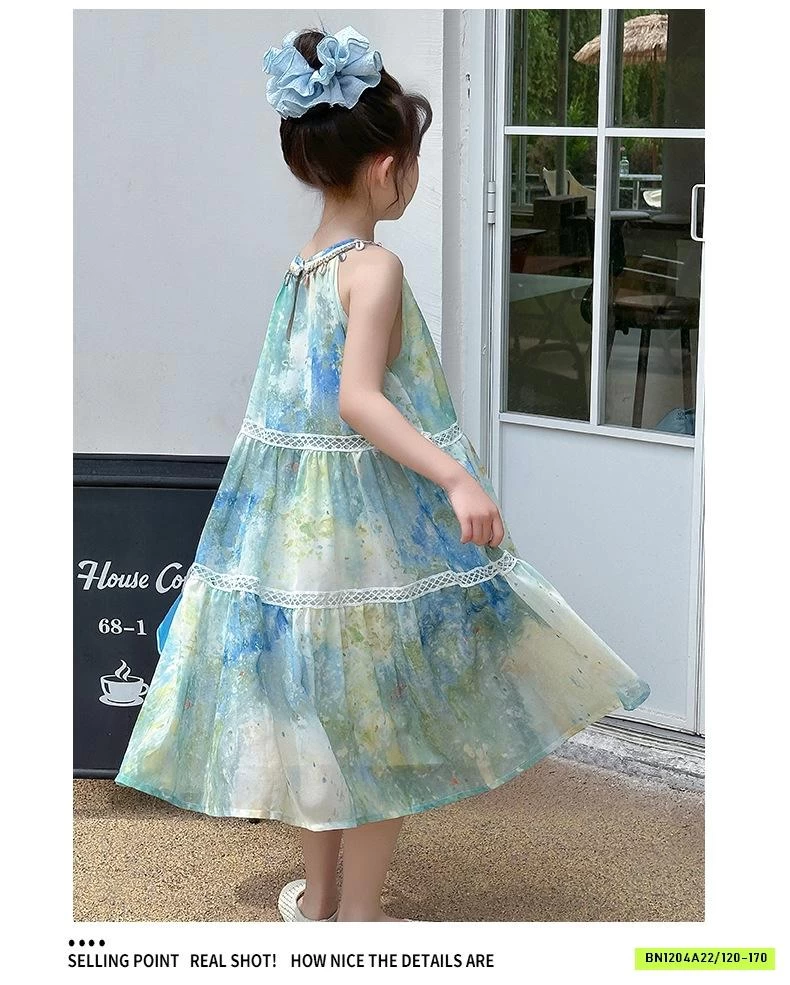 ĐẦM VOAN HOA CỔ YẾM