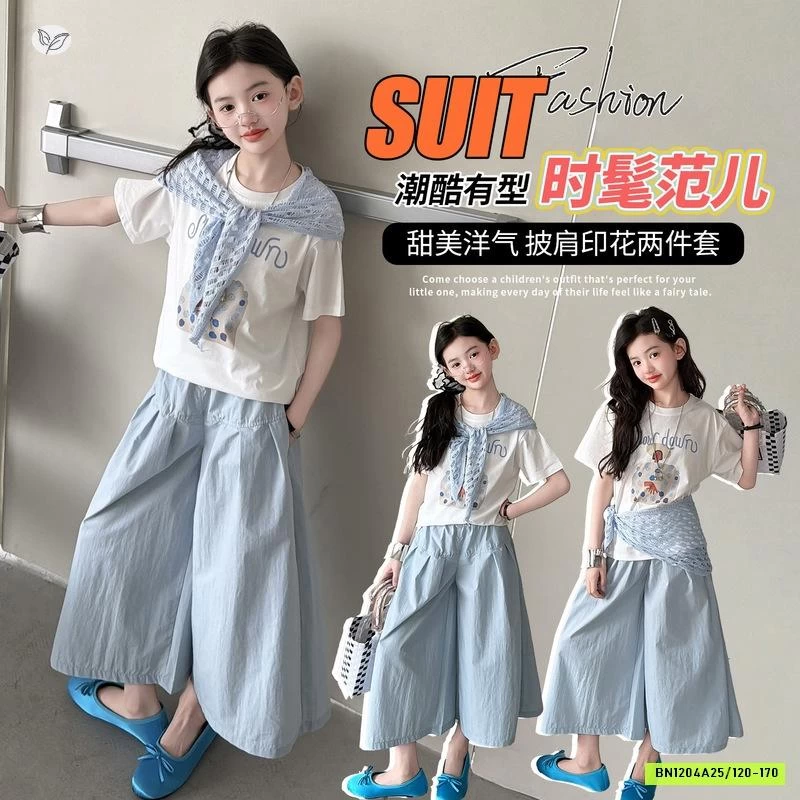 ÁO THUN MIX QUẦN ỐNG RỘNG