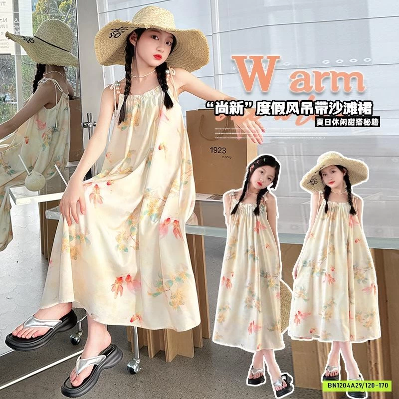 ĐẦM 2 DÂY KEM HOA NHÍ