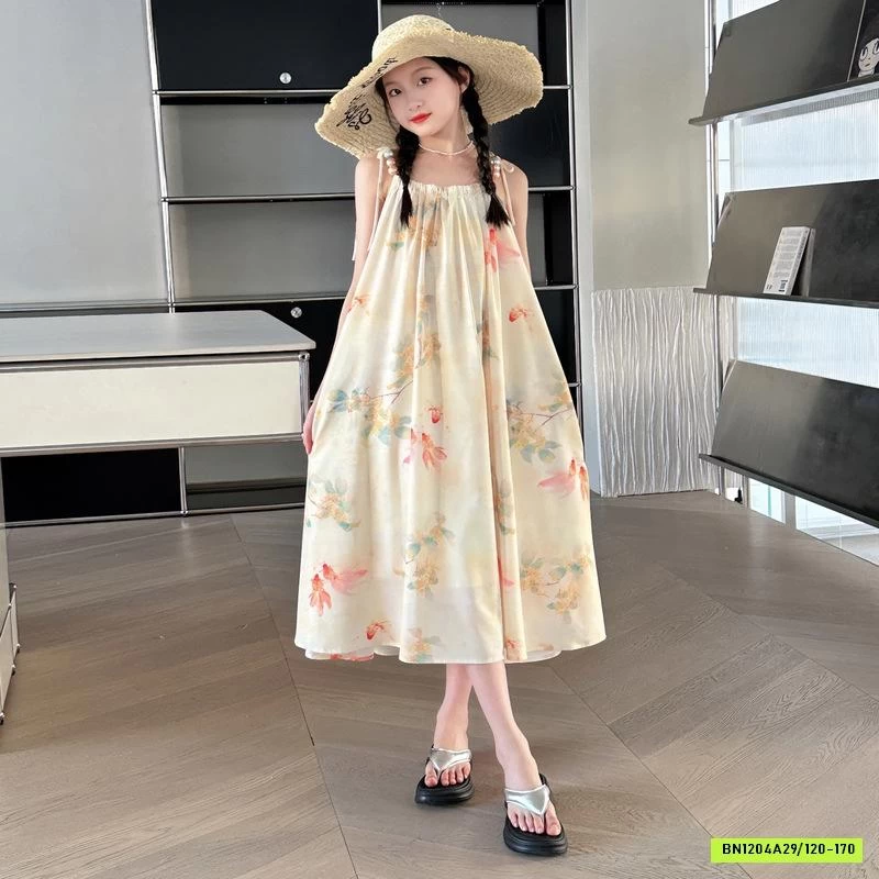 ĐẦM 2 DÂY KEM HOA NHÍ