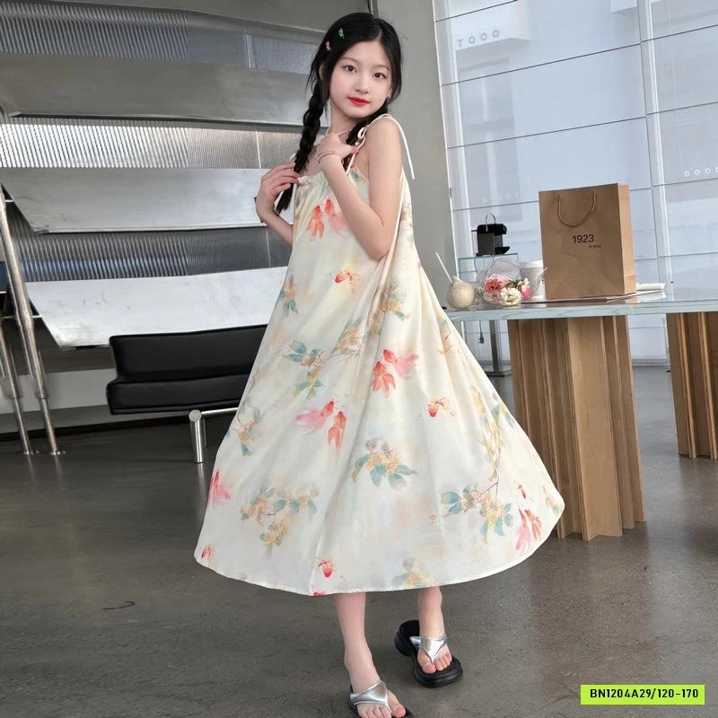 ĐẦM 2 DÂY KEM HOA NHÍ