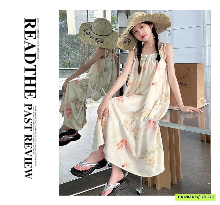 ĐẦM 2 DÂY KEM HOA NHÍ