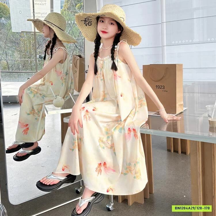 ĐẦM 2 DÂY KEM HOA NHÍ