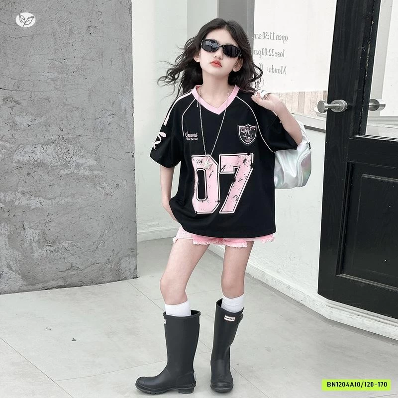 ÁO THỂ THAO 07 MIX SHORT HỒNG