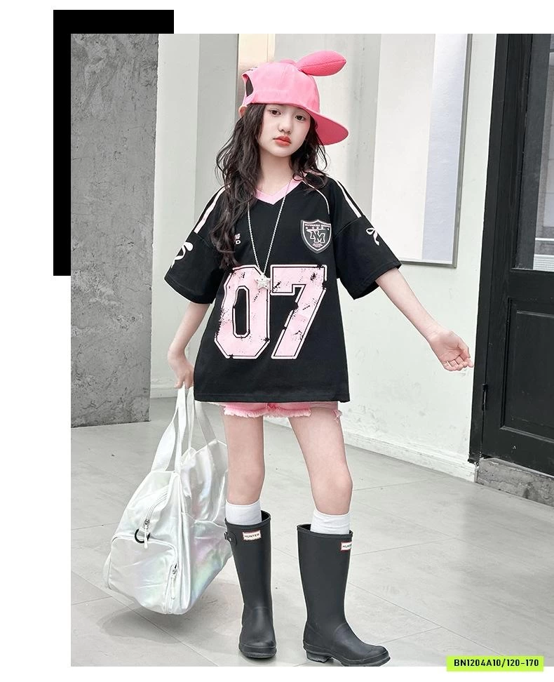 ÁO THỂ THAO 07 MIX SHORT HỒNG