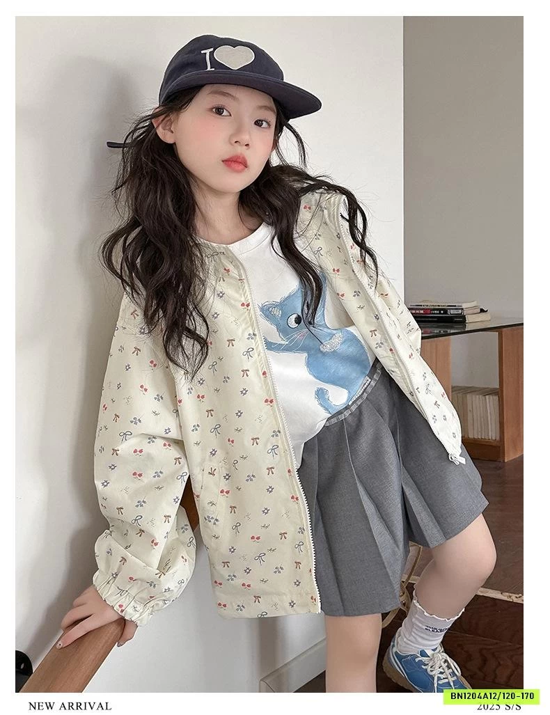 KHOÁC GIÓ CHỐNG NẮNG NƠ NHỎ SZ ĐẠI