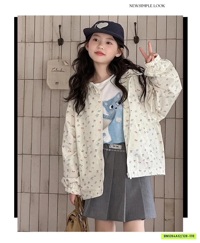 KHOÁC GIÓ CHỐNG NẮNG NƠ NHỎ SZ ĐẠI