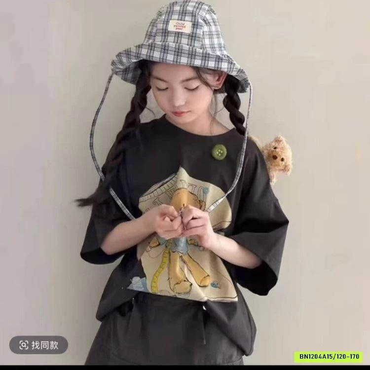 ÁO THUN GẤU MIX CV CHỮ A