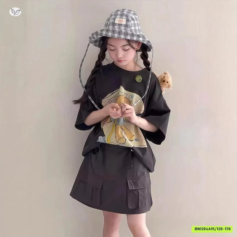 ÁO THUN GẤU MIX CV CHỮ A