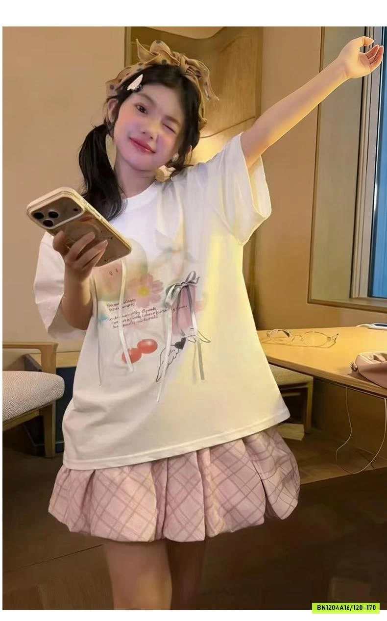 SÉT ÁO MIX CV BÍ HỒNG