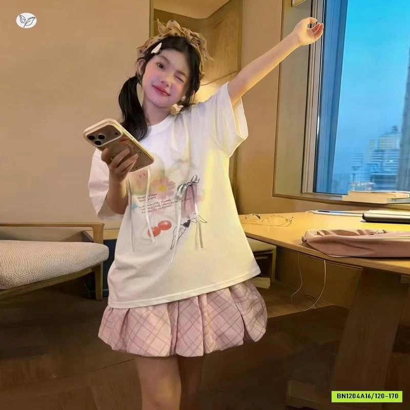 SÉT ÁO MIX CV BÍ HỒNG