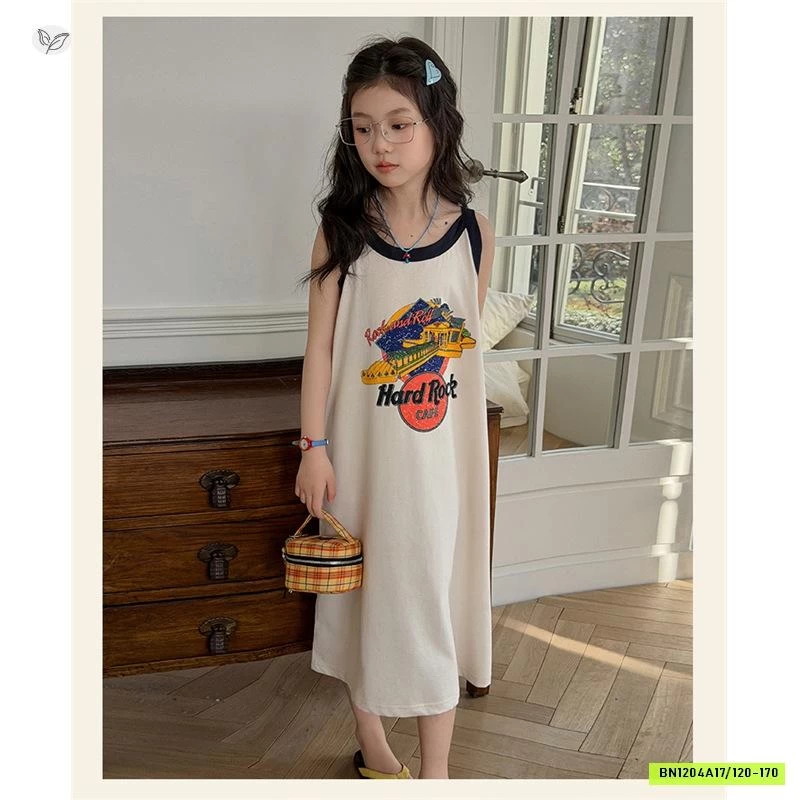 ĐẦM 2 DÂY HỌA TIẾT DÁNG DÀI