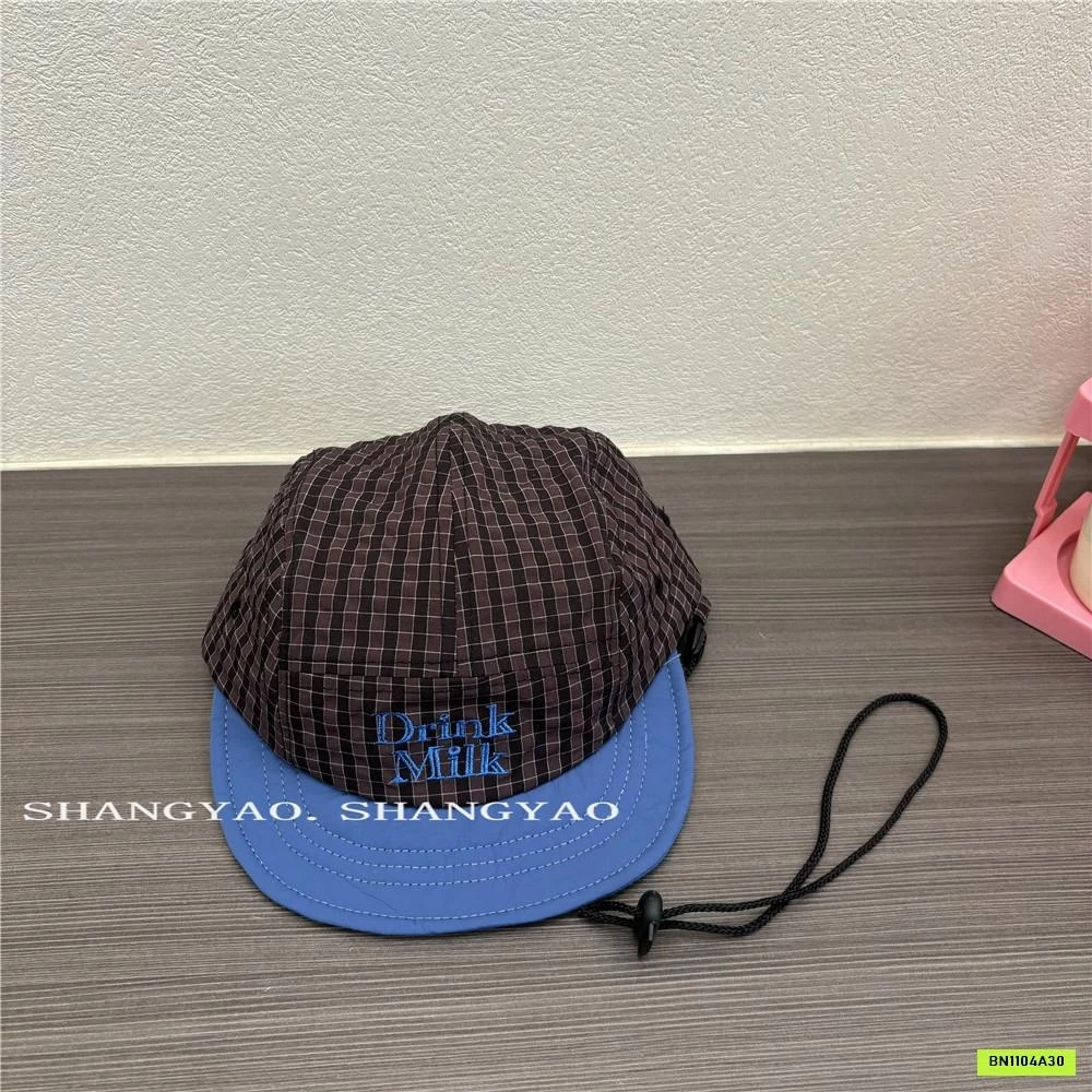 MŨ KẾT TÁN PHẲNG SỌC