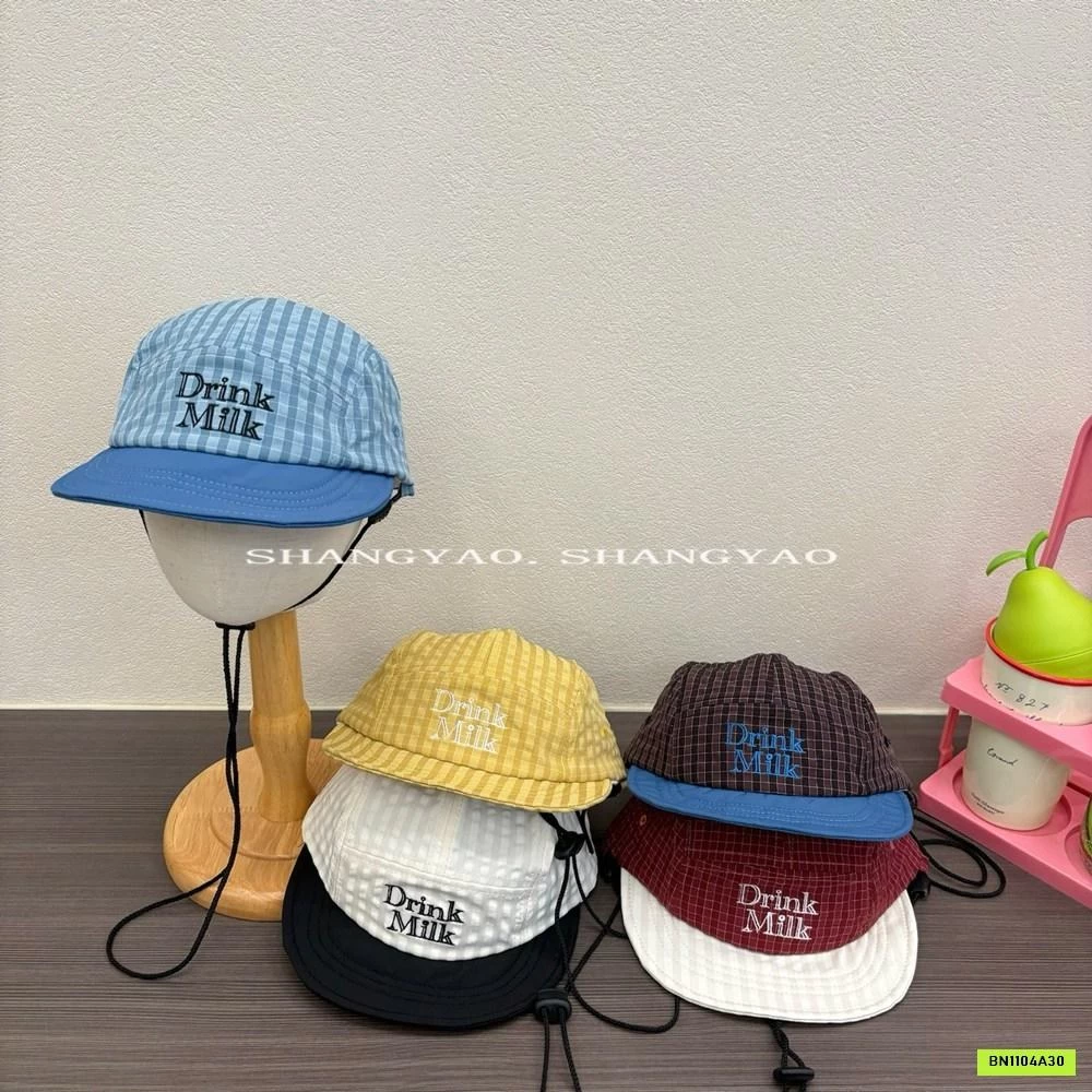 MŨ KẾT TÁN PHẲNG SỌC