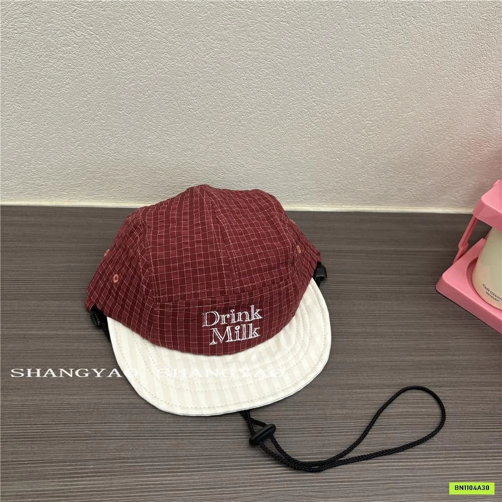 MŨ KẾT TÁN PHẲNG SỌC