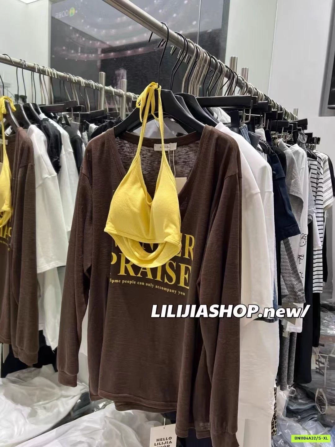 SÉT ÁO LƯỚI KÈM BRA