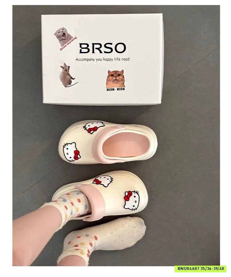 SỤC CROCS ĐẾ CAO KITTY