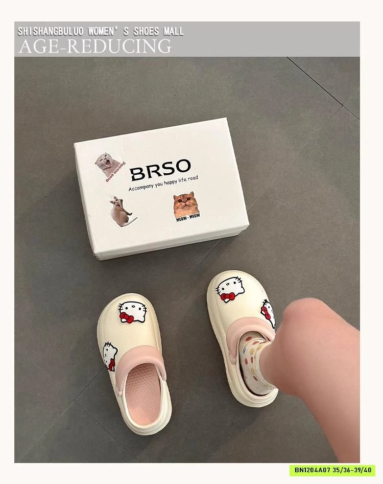 SỤC CROCS ĐẾ CAO KITTY
