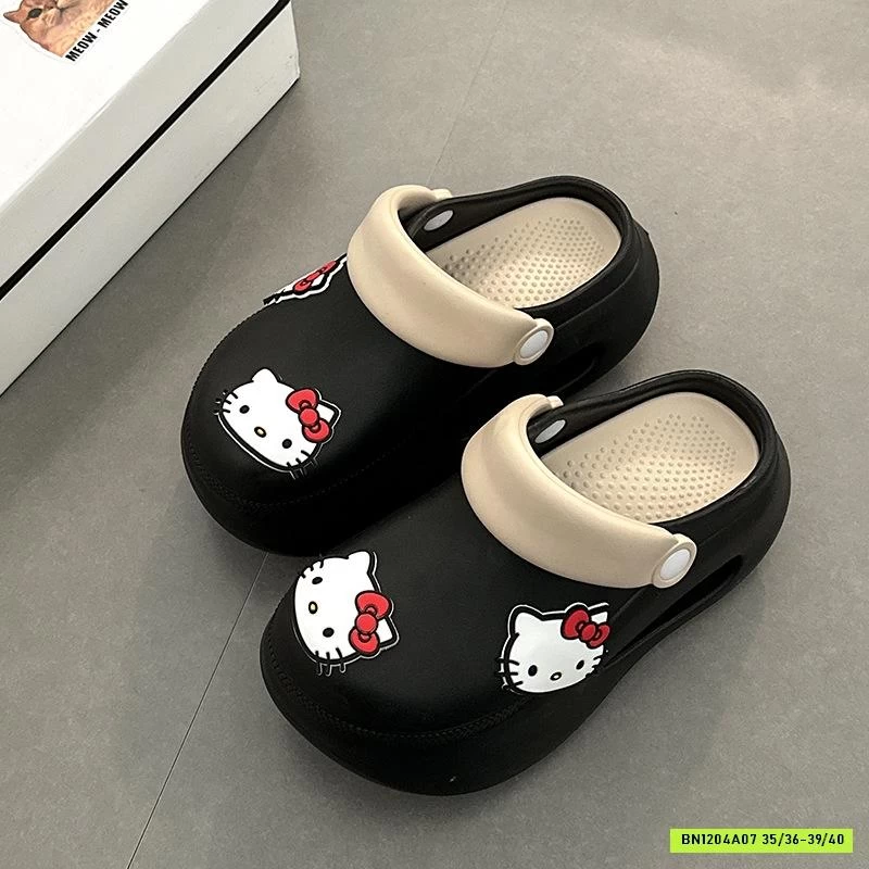 SỤC CROCS ĐẾ CAO KITTY