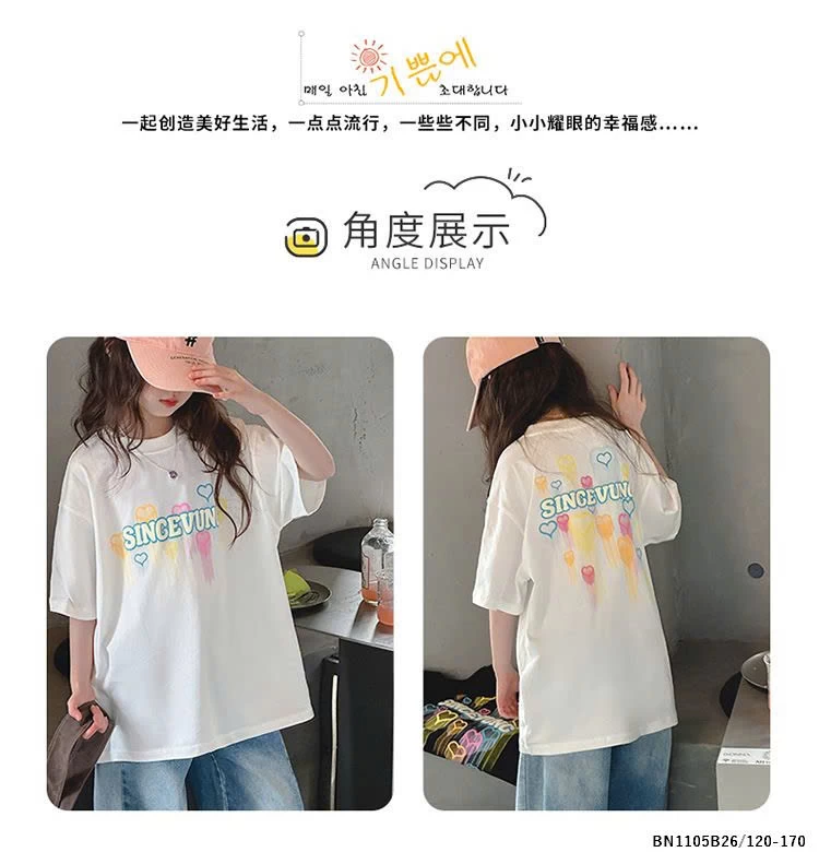 ÁO THUN TRÁI TIM SẮC MÀU