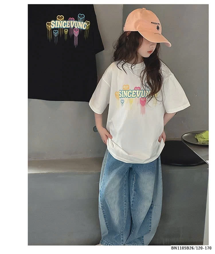 ÁO THUN TRÁI TIM SẮC MÀU