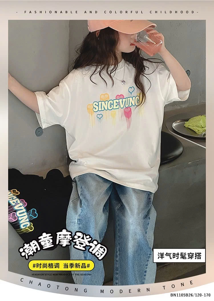 ÁO THUN TRÁI TIM SẮC MÀU