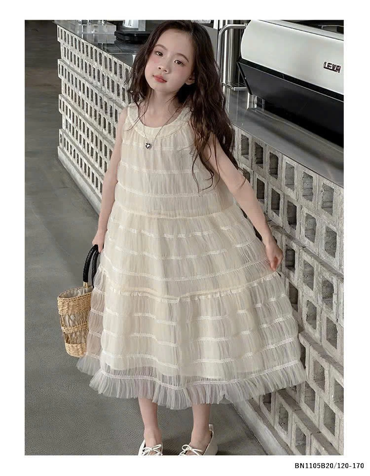 VÁY REN TẤNG BÉ GÁI LỚN DÁNG DÀI