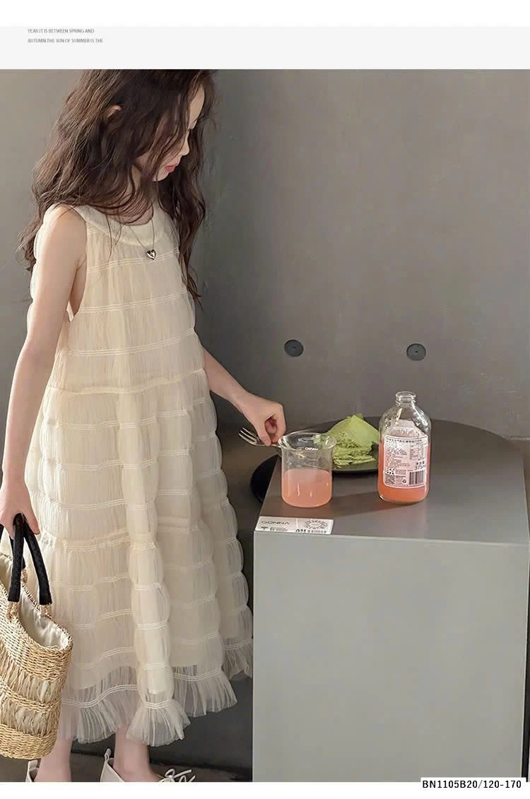 VÁY REN TẤNG BÉ GÁI LỚN DÁNG DÀI