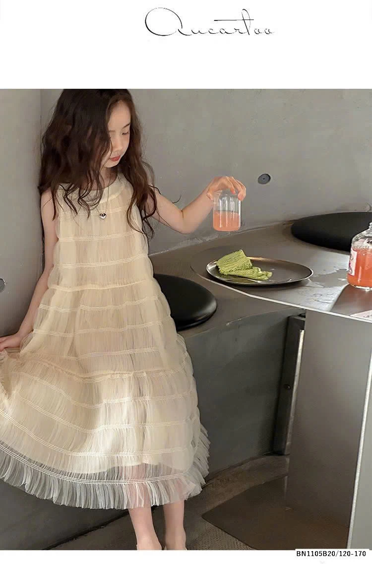 VÁY REN TẤNG BÉ GÁI LỚN DÁNG DÀI