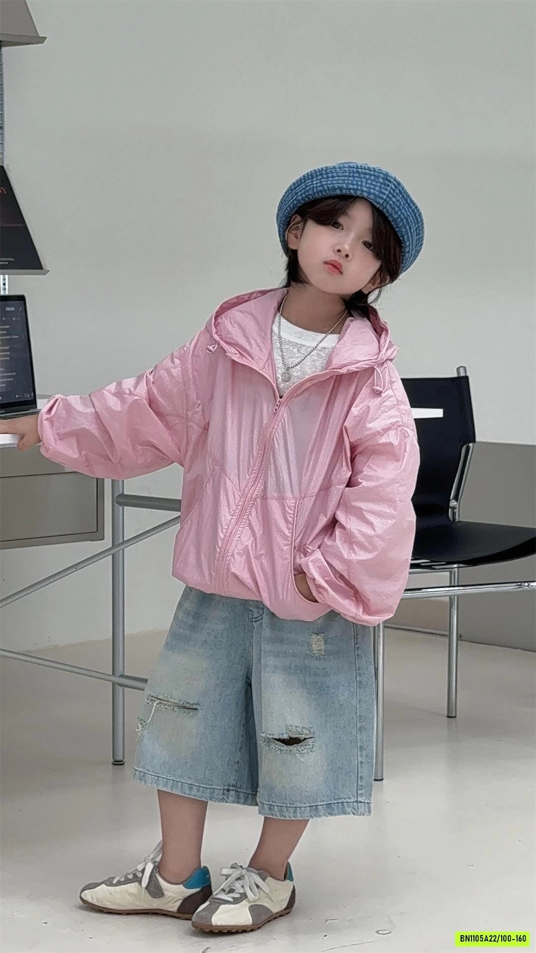 SHORT JEANS RÁCH GỐI CHEESE