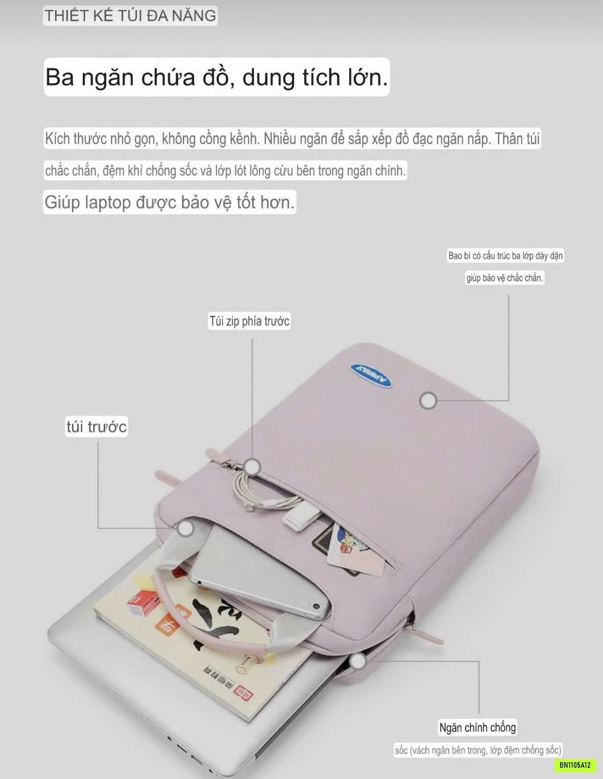 TÚI CHỐNG SỐC LAPTOP
