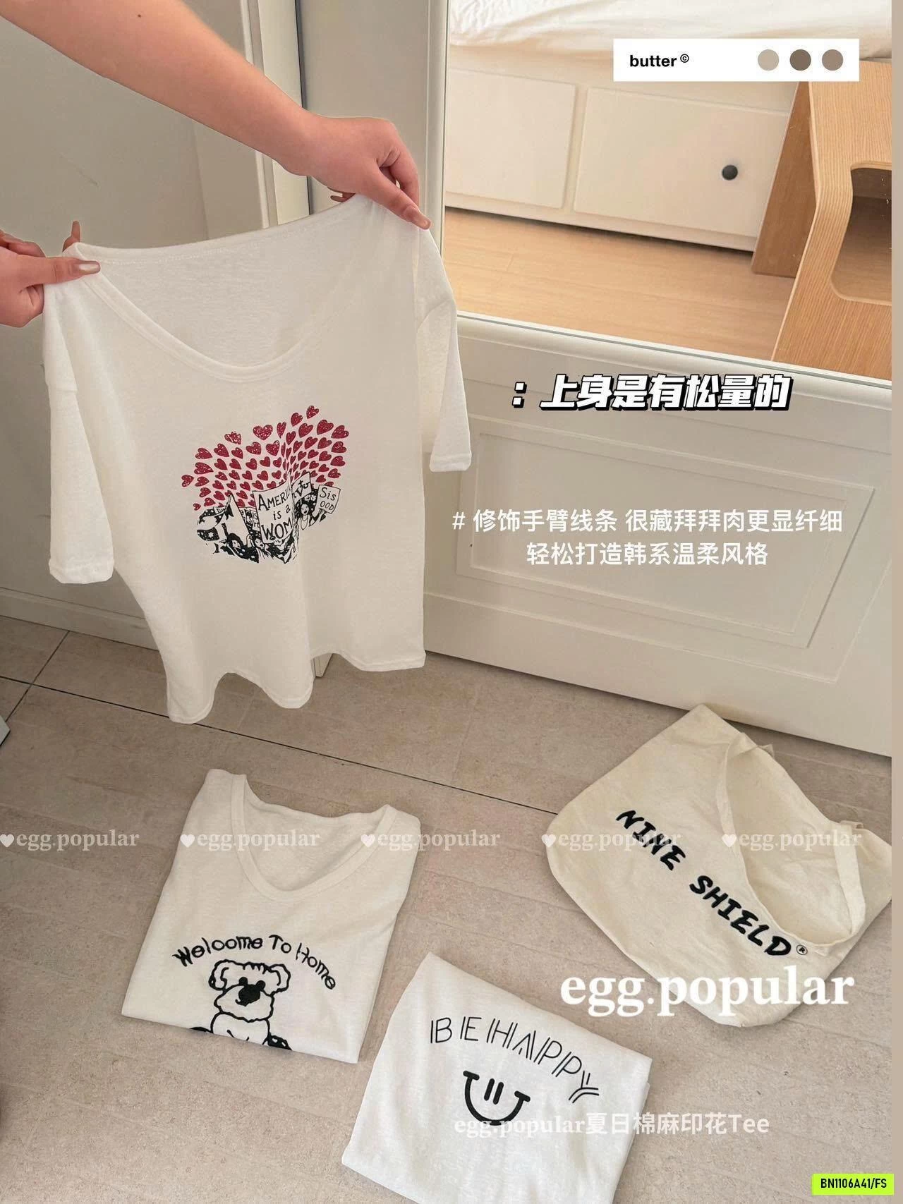 ÁO THUN GIẤY IN HÌNH DỄ THƯƠNG EGG