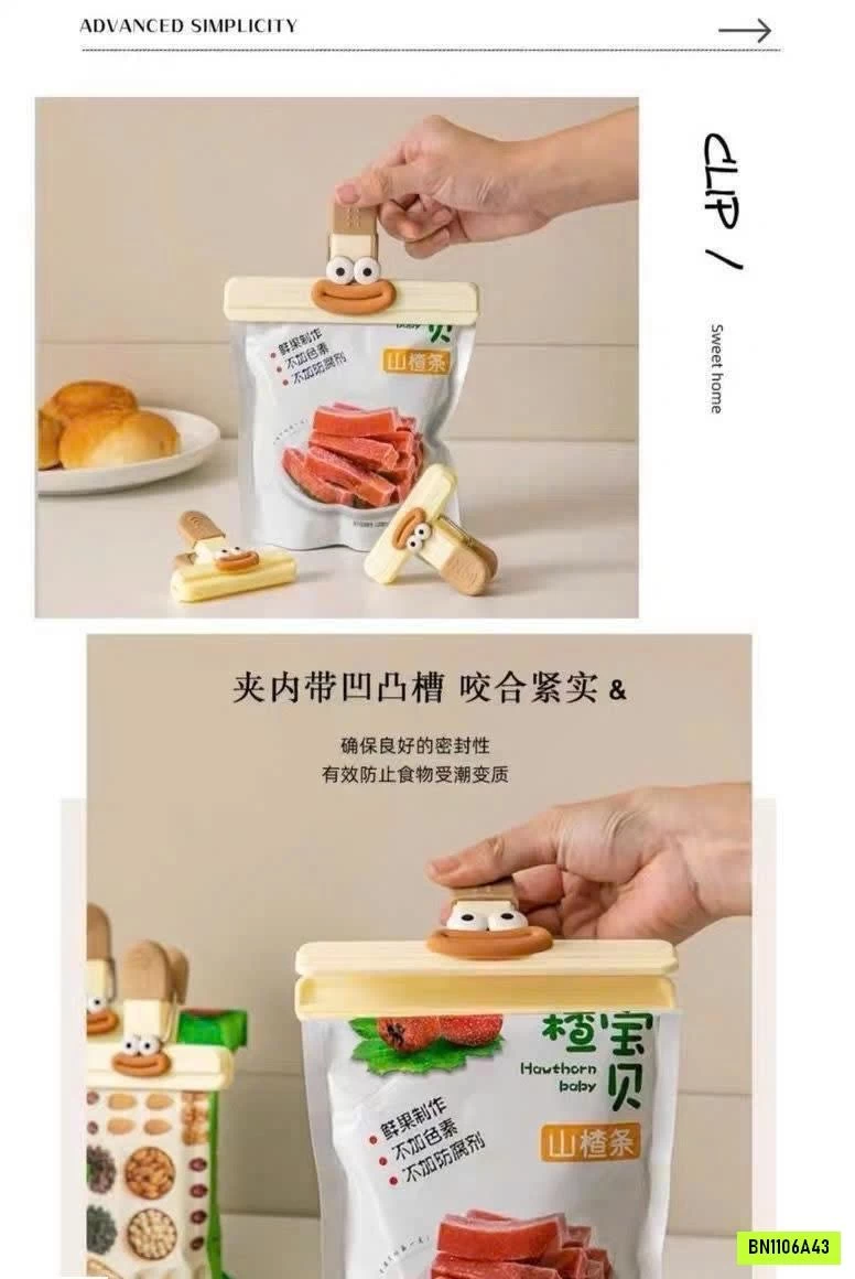 SET 20 CÁI KẸP MIỆNG TÚI "MẶT CƯỜI"