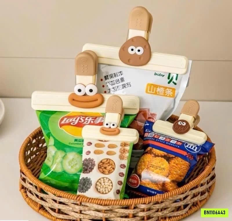 SET 20 CÁI KẸP MIỆNG TÚI "MẶT CƯỜI"