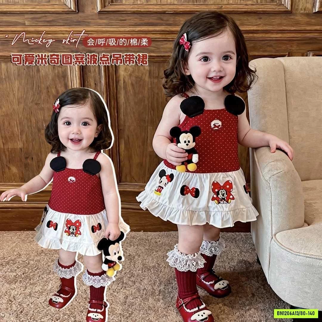 VÁY 2 DÂY MICKEY ĐỎ NINGLI