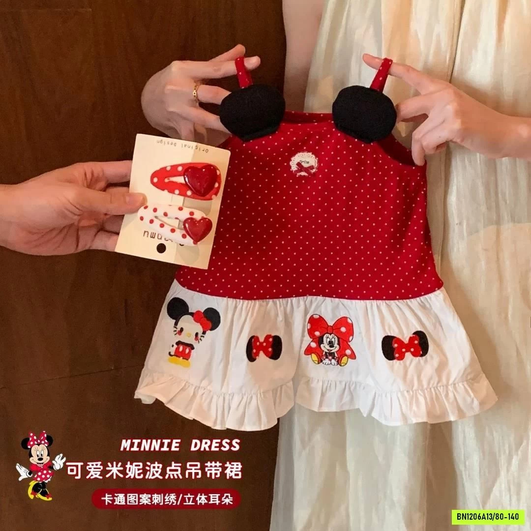 VÁY 2 DÂY MICKEY ĐỎ NINGLI