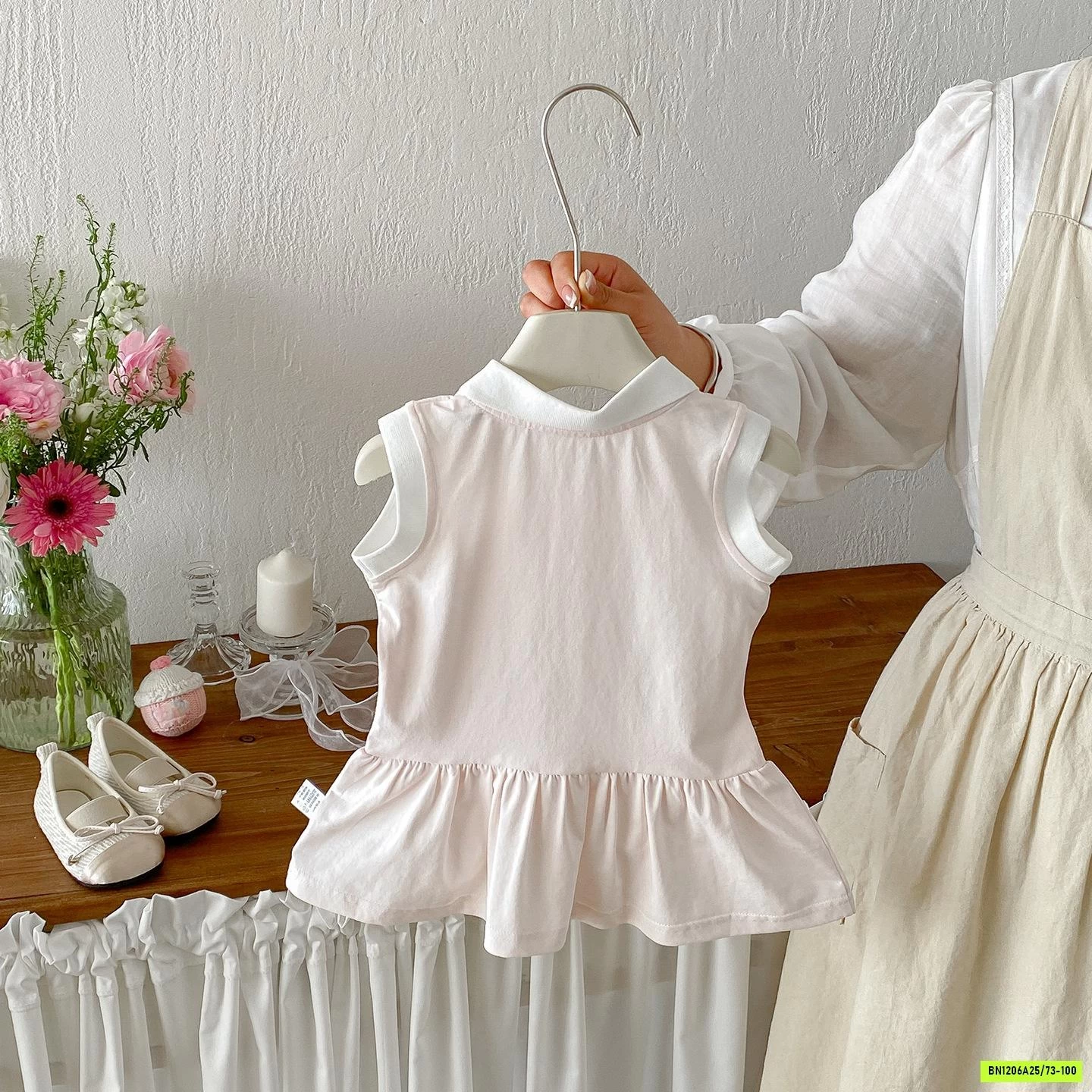 ĐẦM POLO THÊU ĐUÔI CÁ SZ NHÍ