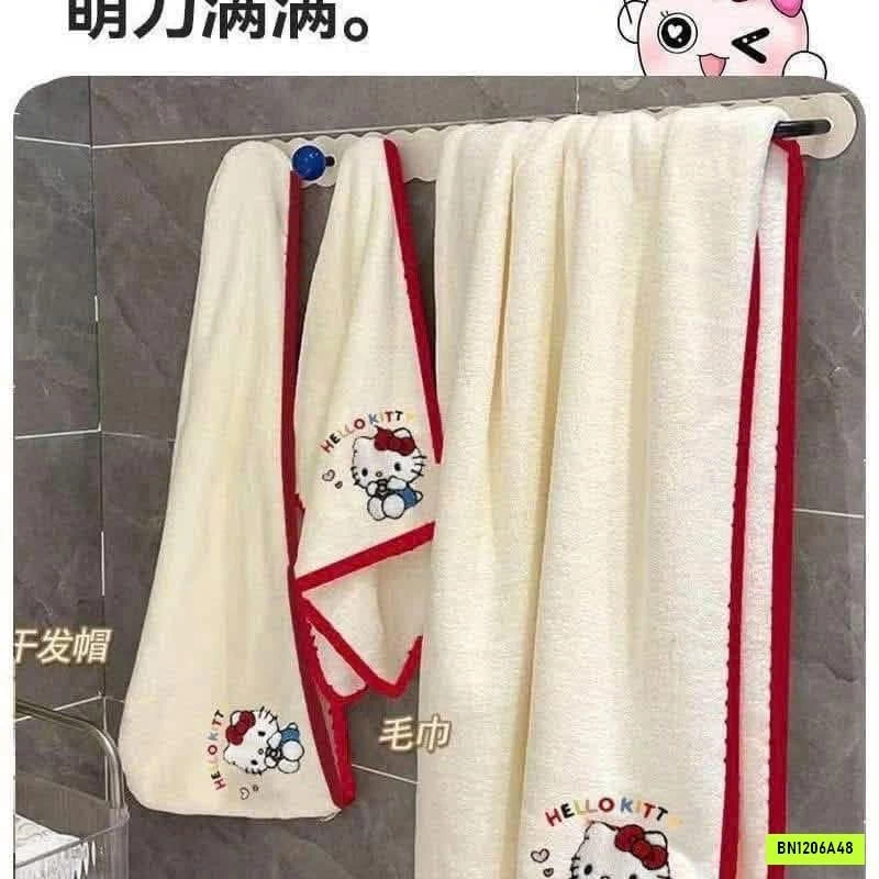 SÉT KHĂN TẮM 3 MÓN KITTY