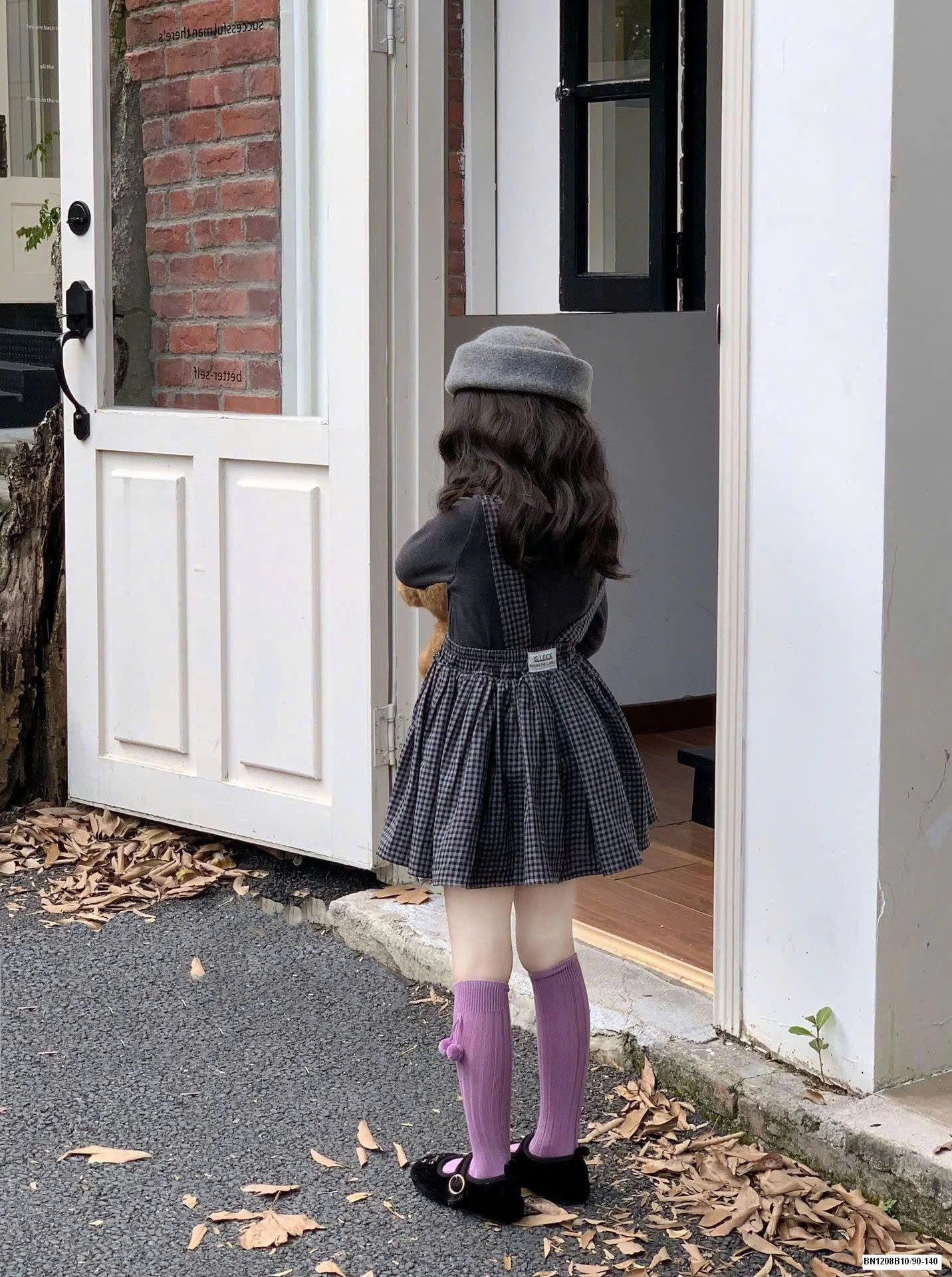 SET ÁO GIỮ NHIỆT MIX VÁY YẾM KẺ