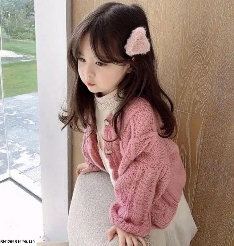 ÁO CARDIGAN LEN CHO BÉ GÁI