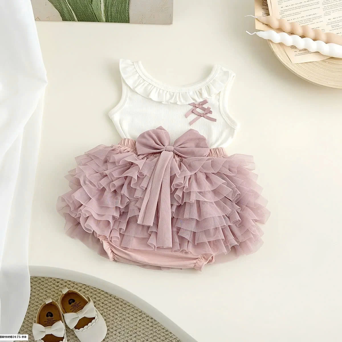 SÉT ÁO MIX QUẦN VÁY TUTU SIZE NHÍ