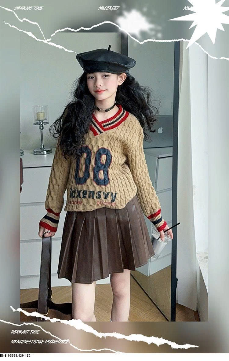 ÁO LEN CỔ TIM  SỐ 08