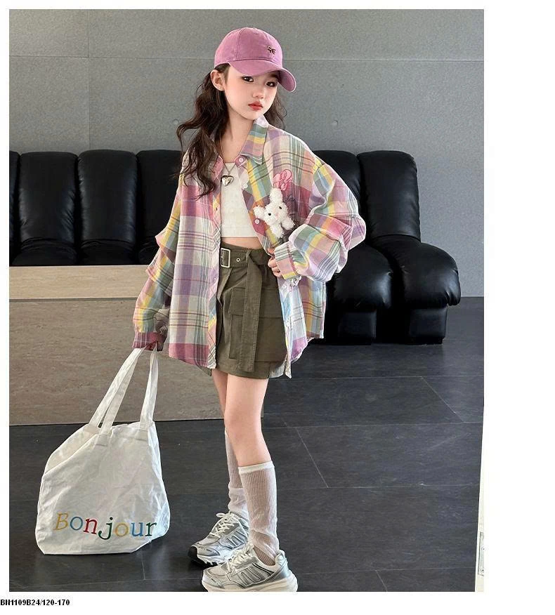 ÁO SƠ MI KẺ SẮC MÀU BG