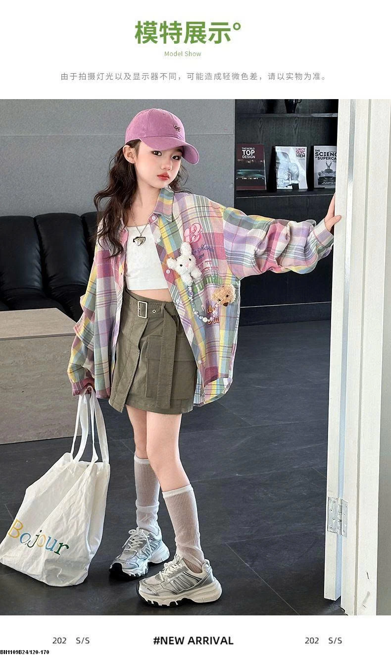 ÁO SƠ MI KẺ SẮC MÀU BG