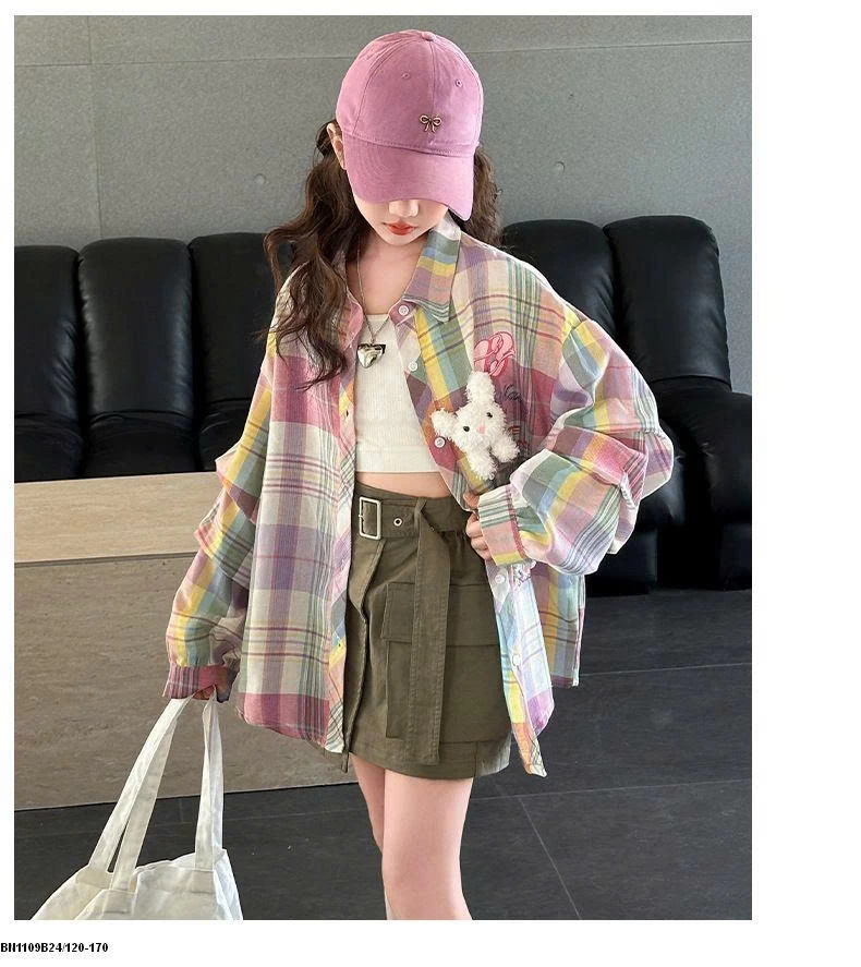 ÁO SƠ MI KẺ SẮC MÀU BG