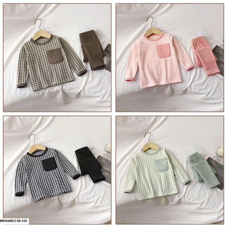 BỘ NỈ CARO CHO BÉ